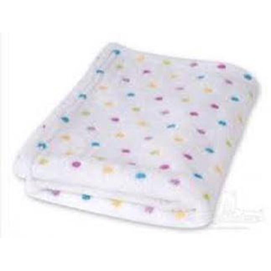 BABYMATEX Baby Blanket MILLY white 1×1 pc, single layer