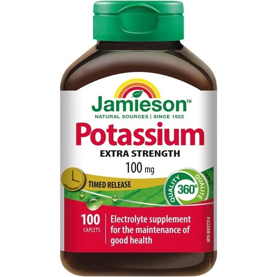 JAMIESON POTASSIO 100 mg RILASCIO DI PRECISIONE 1×100 tbl, potassio