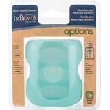 ENVOLTURA DE SILICONA PARA BANDERA DE VIDRIO Dr.BROWN'S 150ml 1×1 ud, turquesa, con cuello ancho