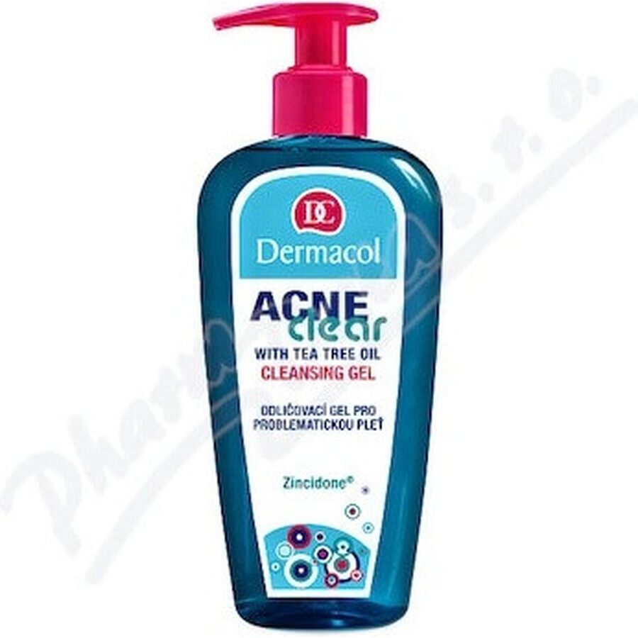 DERMACOL ACNECLEAR gel limpiador 1×200 ml, gel limpiador