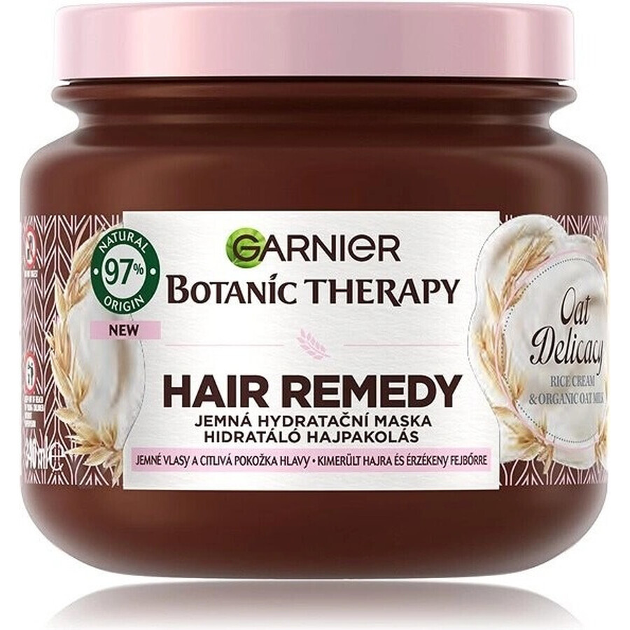 Garnier Botanic Therapy Hair Remedy Oat Delicacy Gentle Hydraterend Haarmasker 1×340 ml, haarmasker 340 ml