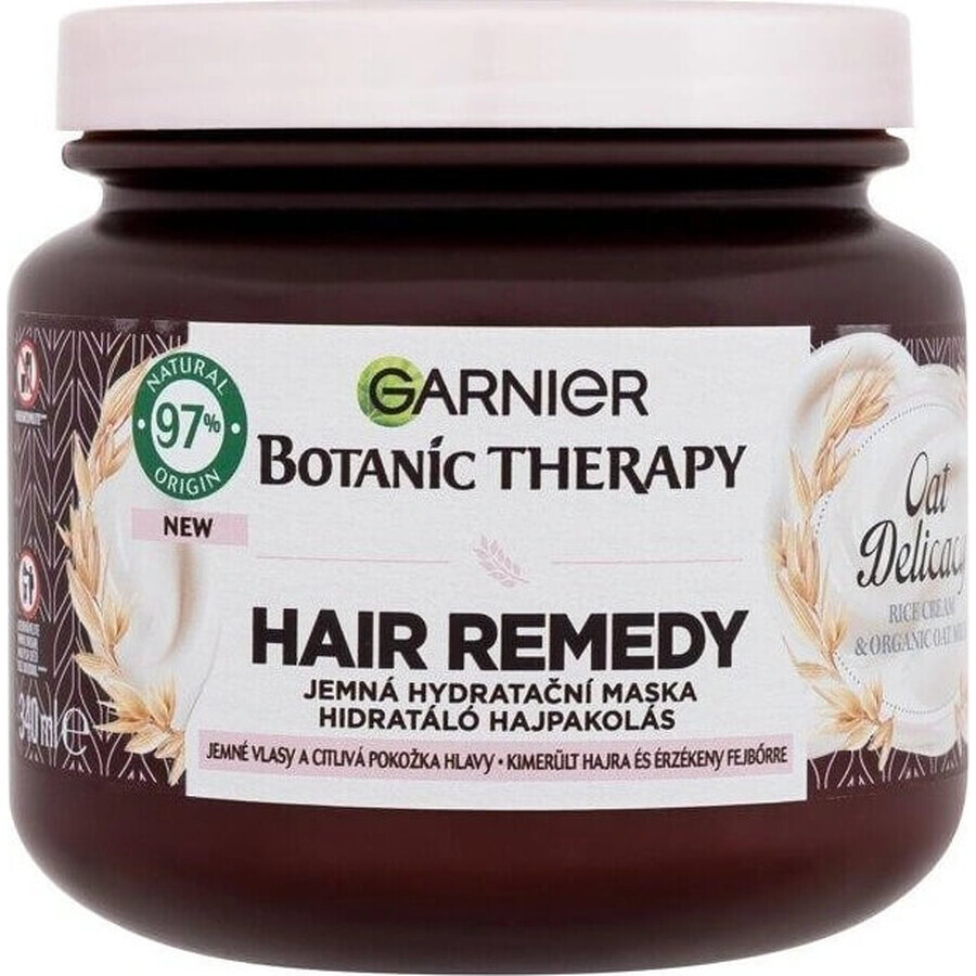 Garnier Botanic Therapy Hair Remedy Oat Delicacy Gentle Hydraterend Haarmasker 1×340 ml, haarmasker 340 ml