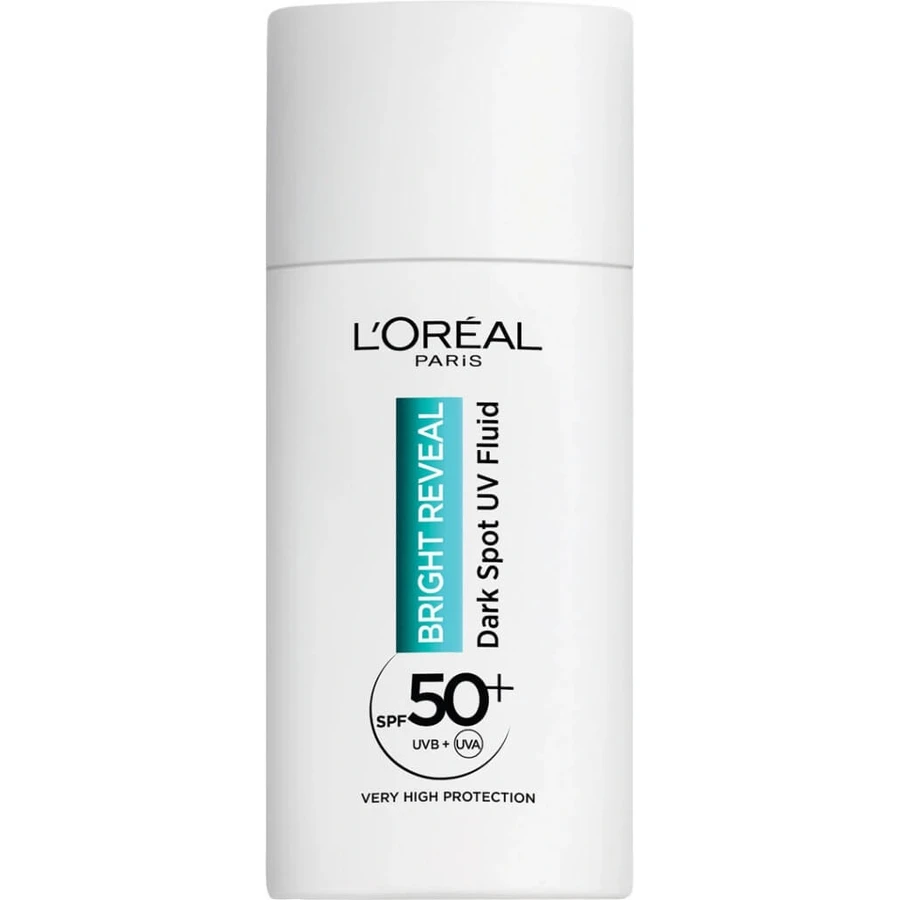 L'Oréal Paris Bright Reveal day Fluid anti-UV SPF 50+ împotriva petelor întunecate 1×50 ml, cremă de zi