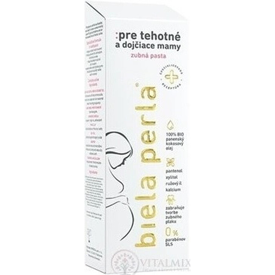 White pearl - para embarazadas y madres lactantes, pasta dentífrica 1×75 ml, pasta dentífrica