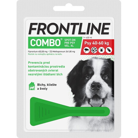 FRONTLINE COMBO spot-on for dogs XL 1x4,02 ml, solution for dogs (40-60 kg)