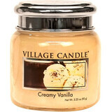 Village Candle Vela Perfumada en Botella - Vainilla Cremosa - Helado de vainilla, mediana 1×1 ud.