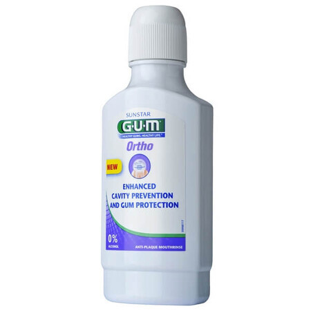 GUM Ortho Collutorio 0% Alcol Antiplacca 300 ml