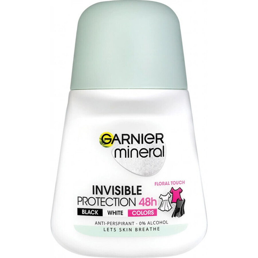 Garnier Invisible 48h 1×50 ml, anti-transpirant parel tegen vlekken