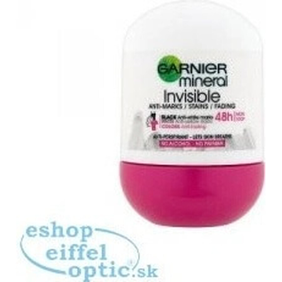 Garnier Invisible 48h 1×50 ml, anti-transpirant parel tegen vlekken