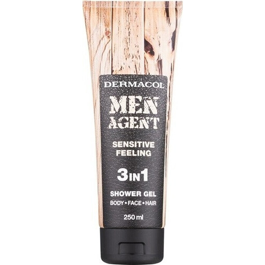 Men Agent SG 3in1 Sensitive feeling 1×250 ml, gel doccia per uomo