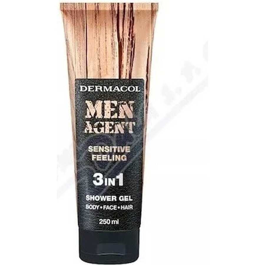 Men Agent SG 3in1 Sensitive feeling 1×250 ml, gel doccia per uomo