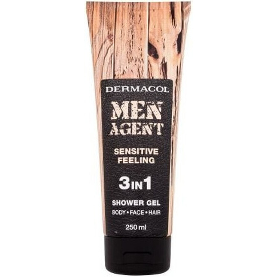 Men Agent SG 3in1 Sensitive feeling 1×250 ml, gel doccia per uomo