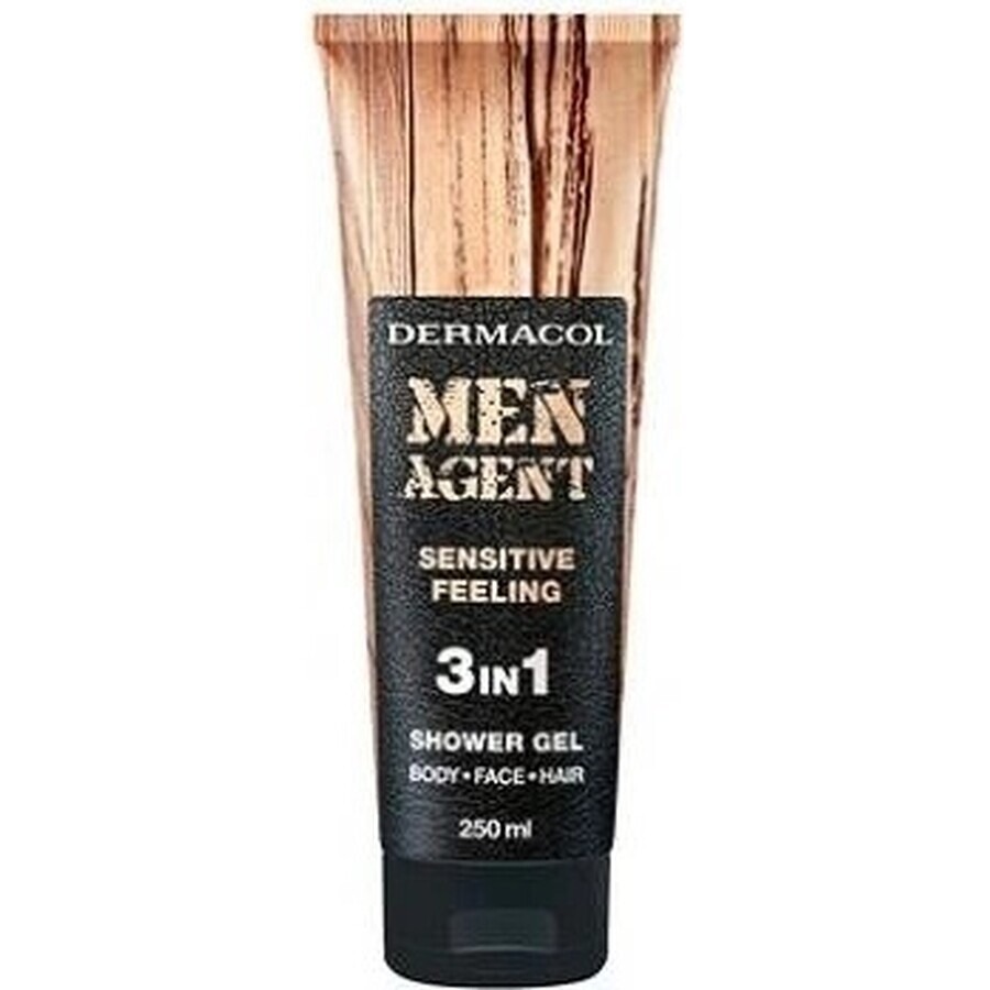 Men Agent SG 3in1 Sensitive feeling 1×250 ml, gel doccia per uomo