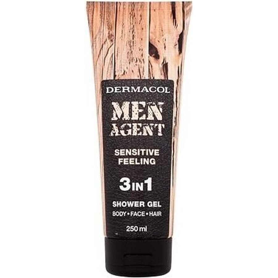 Men Agent SG 3in1 Sensitive feeling 1×250 ml, gel doccia per uomo