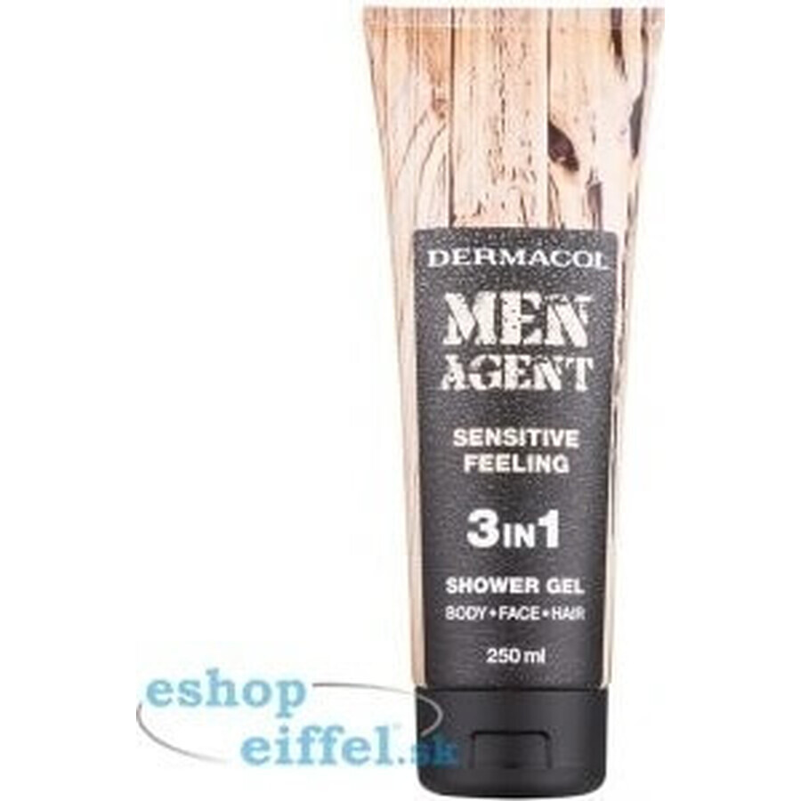 Men Agent SG 3in1 Sensitive feeling 1×250 ml, gel doccia per uomo