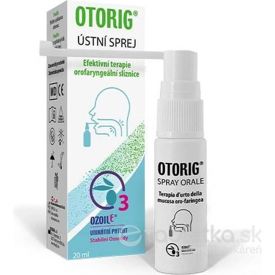 Ozonide OTORIG orale spray 1×20 ml, orale spray