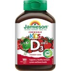 JAMIESON VITAMINA D3 KIDS 400 UI Fragola 1×100 tbl, VITAMINA D3 per bambini