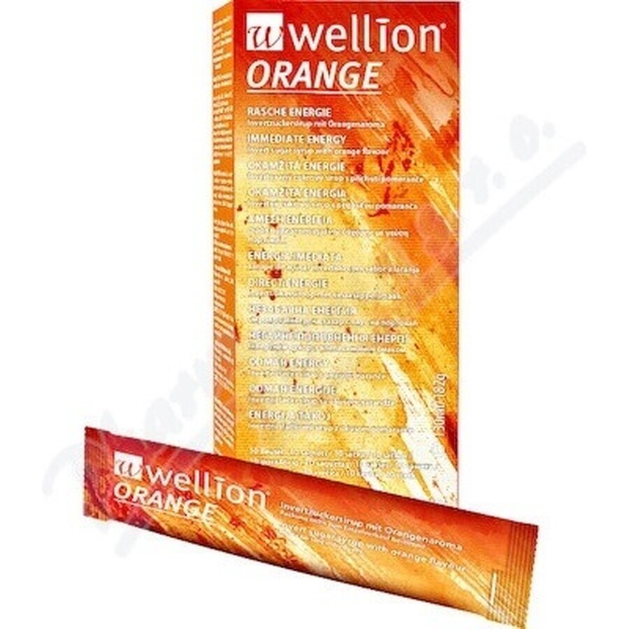 Wellion LIQUEFIED LIQUID LIQUID BEANS orange 10×13 ml, orange sachets