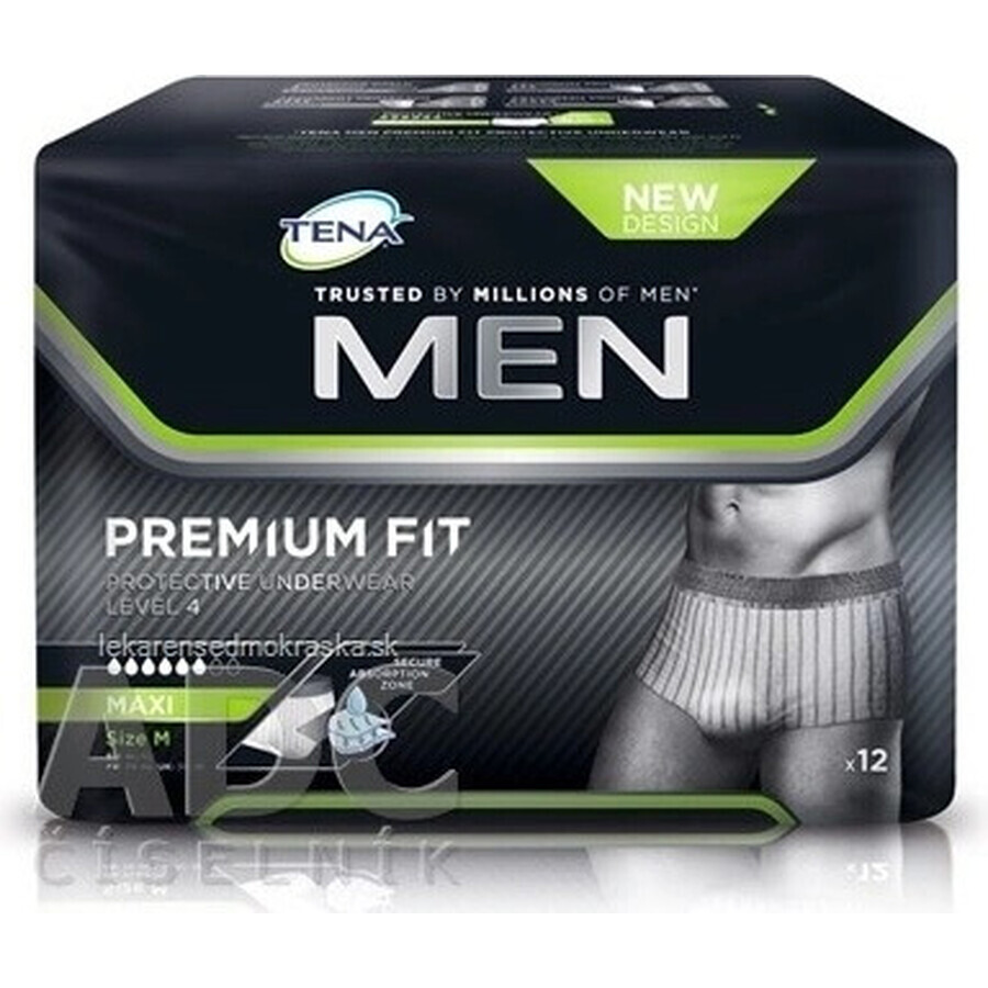 TENA Men's protective underwear Level 4 M 1×12 piezas, ropa interior