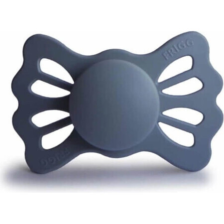 FRIGG Lucky Symmetrical Symmetrical Silicone Soother Slate, +6m 1×1 pcs, silicone soother