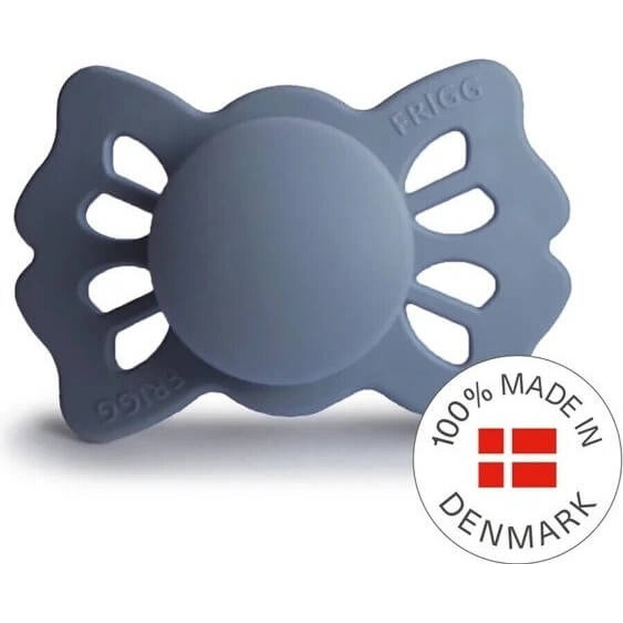 FRIGG Lucky Symmetrical Symmetrical Silicone Soother Slate, +6m 1×1 pcs, silicone soother