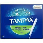 Tampax NON-PLASTIC Super 18pcs 1×18 pcs, tampones