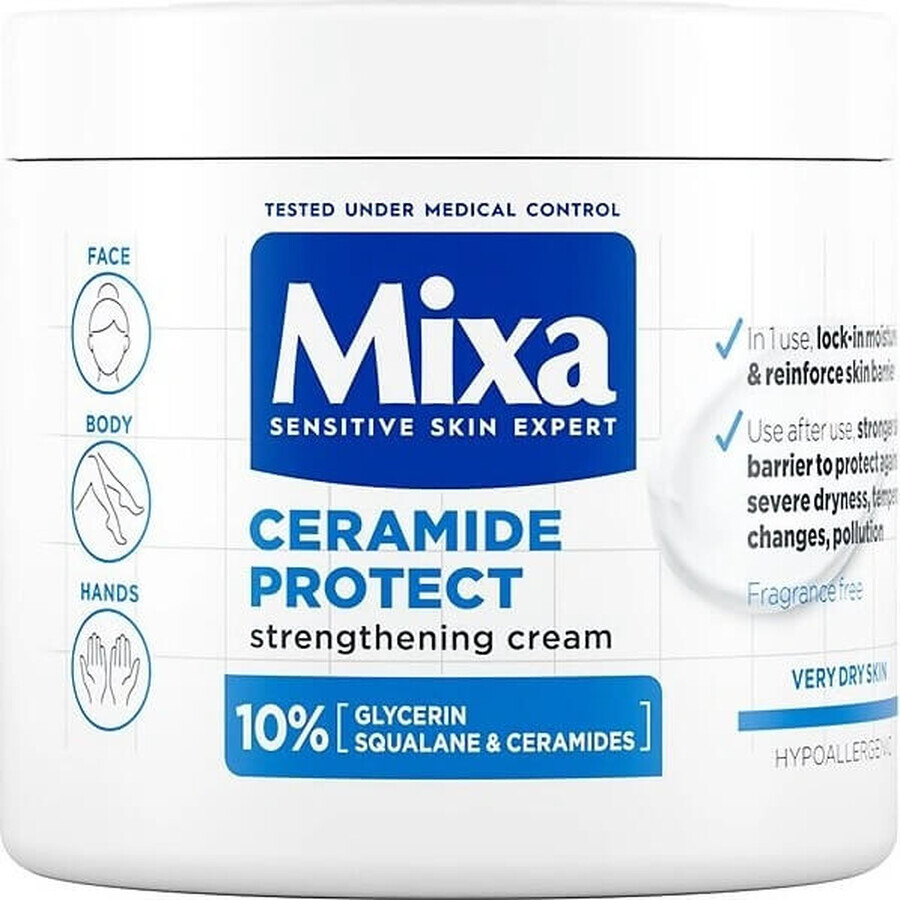 Mixa cuidado corporal reafirmante para pieles muy secas 1×400 ml, crema corporal