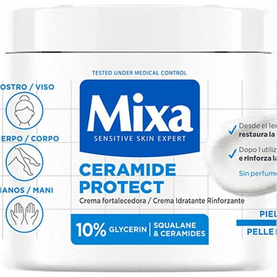 Mixa cuidado corporal reafirmante para pieles muy secas 1×400 ml, crema corporal