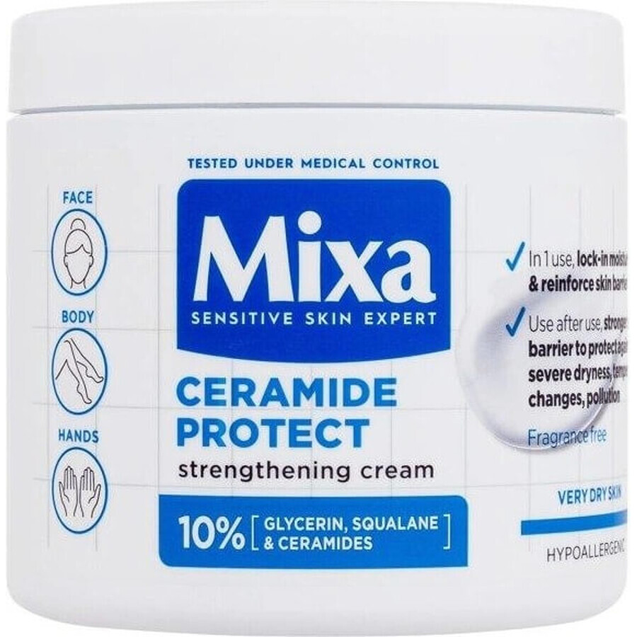 Mixa cuidado corporal reafirmante para pieles muy secas 1×400 ml, crema corporal