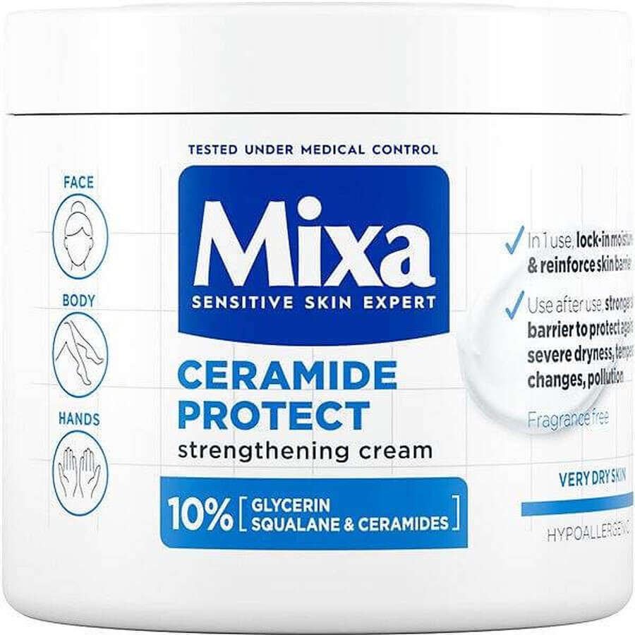 Mixa cuidado corporal reafirmante para pieles muy secas 1×400 ml, crema corporal