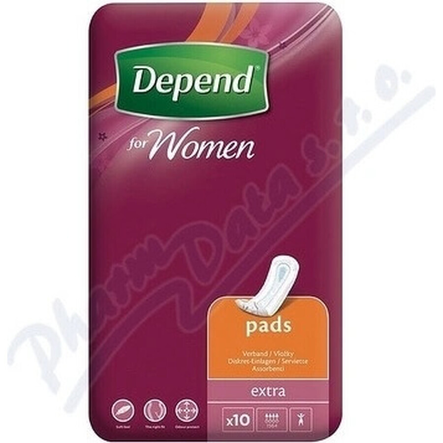 DEPEND EXTRA 1×10 unidades, absorbentes para incontinencia