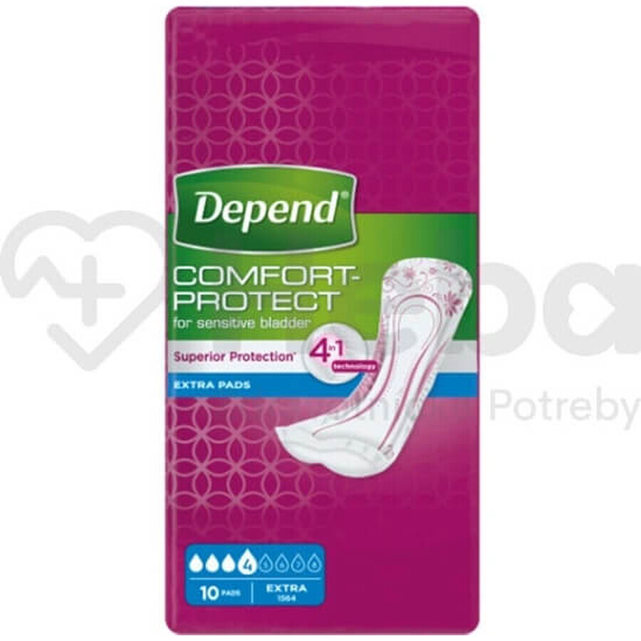 DEPEND EXTRA 1×10 unidades, absorbentes para incontinencia