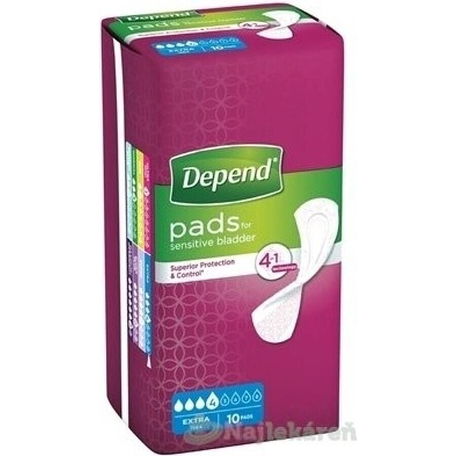 DEPEND EXTRA 1×10 unidades, absorbentes para incontinencia