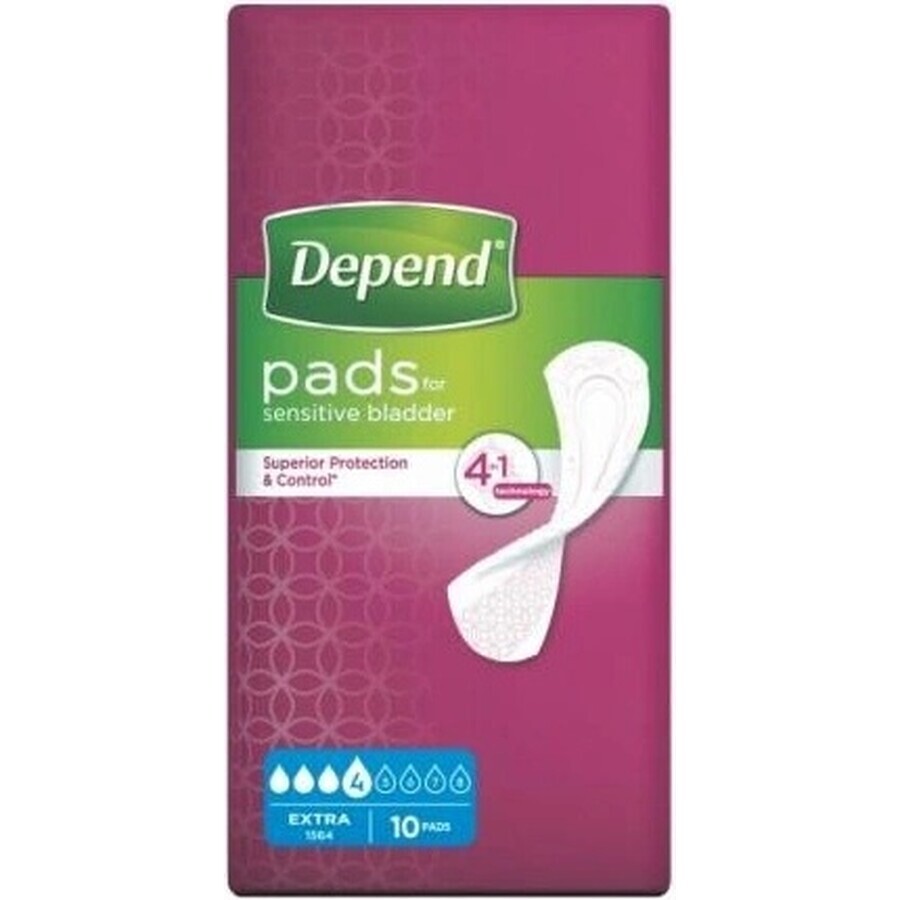 DEPEND EXTRA 1×10 unidades, absorbentes para incontinencia