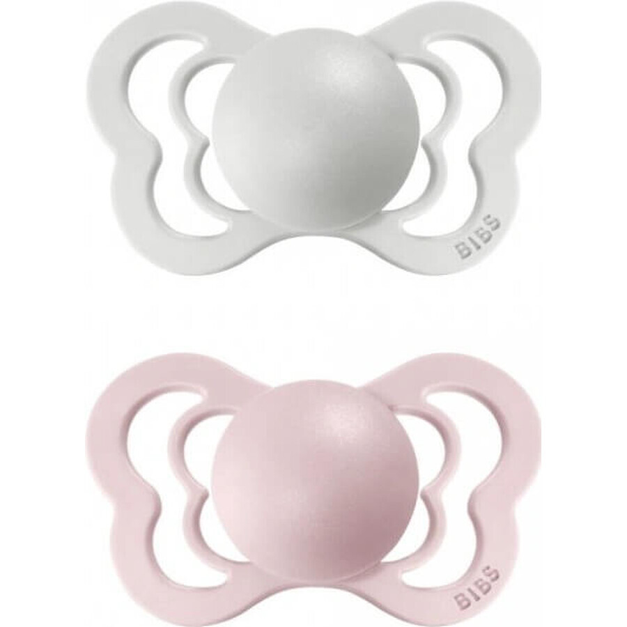 BIBS Couture vanille/olive 1×2 silicone orthodontique BIBS Couture sucettes en silicone - taille 1