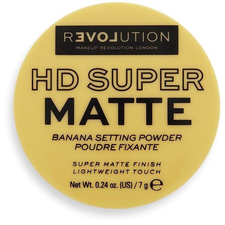 Revolution Relove, HD Super Matte Banana Puder 1×7 g, Puder