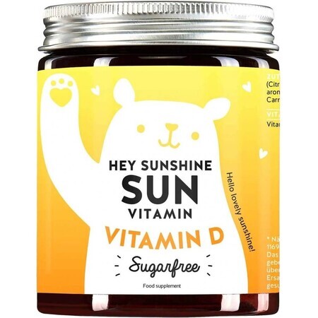 Ositos con beneficios Hey Sunshine complex con vitamina D3 sin azúcar 1×60 uds, vitamina D3