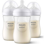 Philips AVENT Natural Response Biberón 260 ml, 1m+ 3 unidades 1×3 unidades 1×3 unidades, vidrio