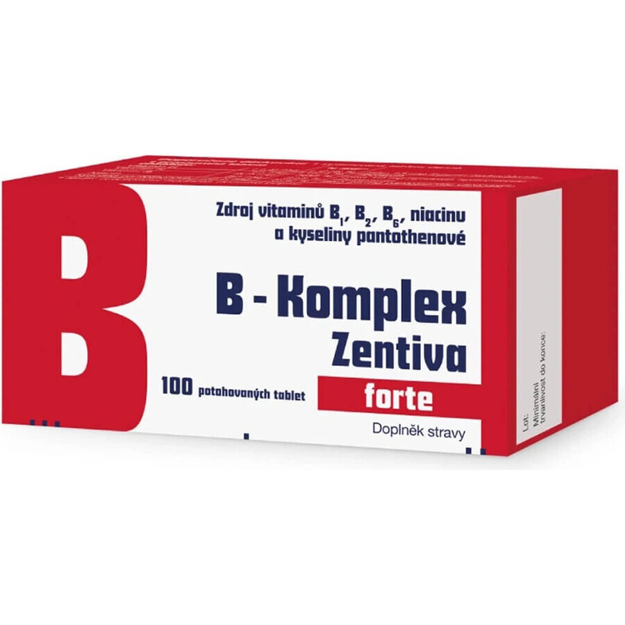 B-Komplex Zentiva forte 100 tbl 1×100 tbl, Vitamin B