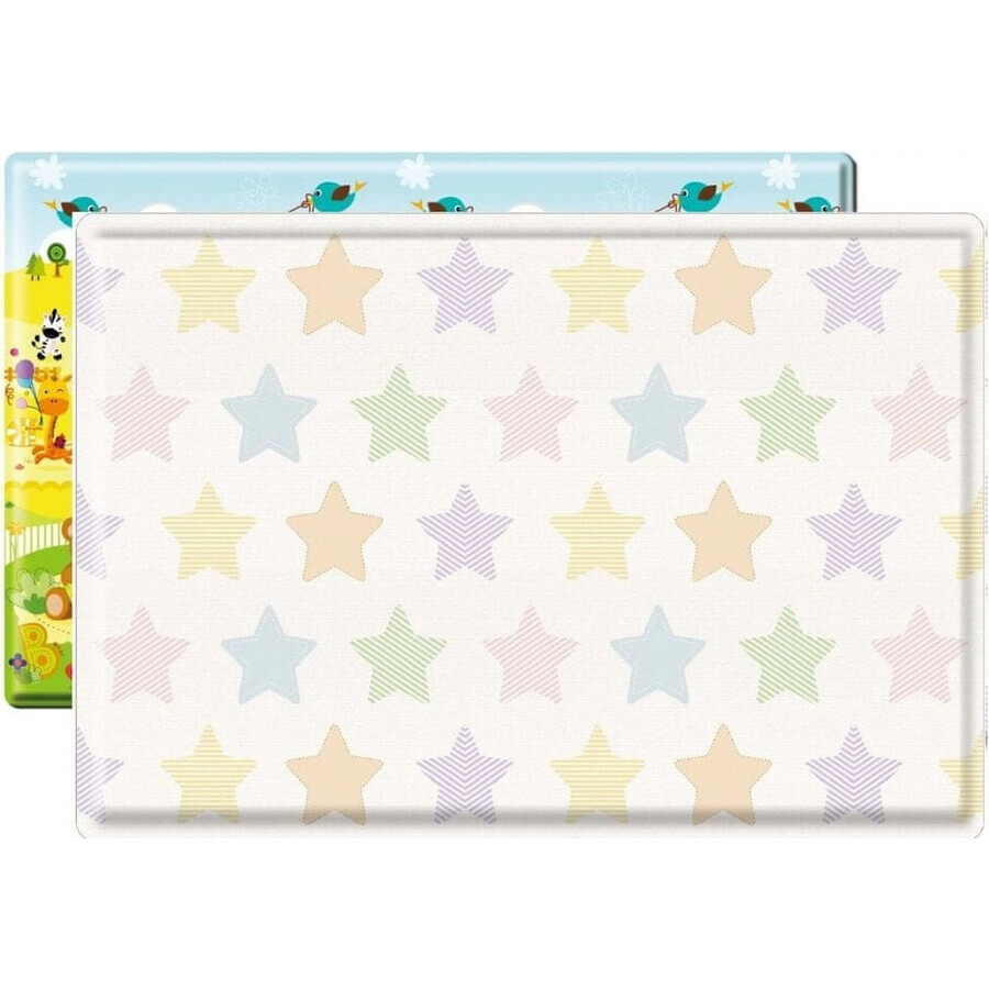 LALALU Playmat PREMIUM Pequeño, 140 x 140 x 1,2 - Feliz Cumpleaños 1×1 ud.