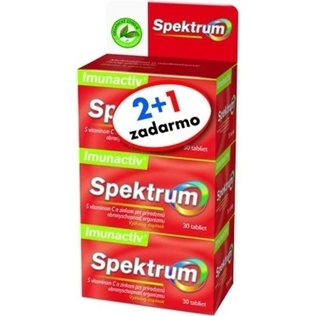 Spektrum Imunaktiv 90 tbl 2+1 Promo VB24 1x1 set, handige multivitaminepakket voor immuniteit