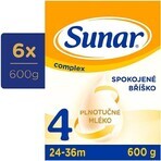 Sunar Complex 4 6×600 g, lapte pentru sugari, de la 24 de luni