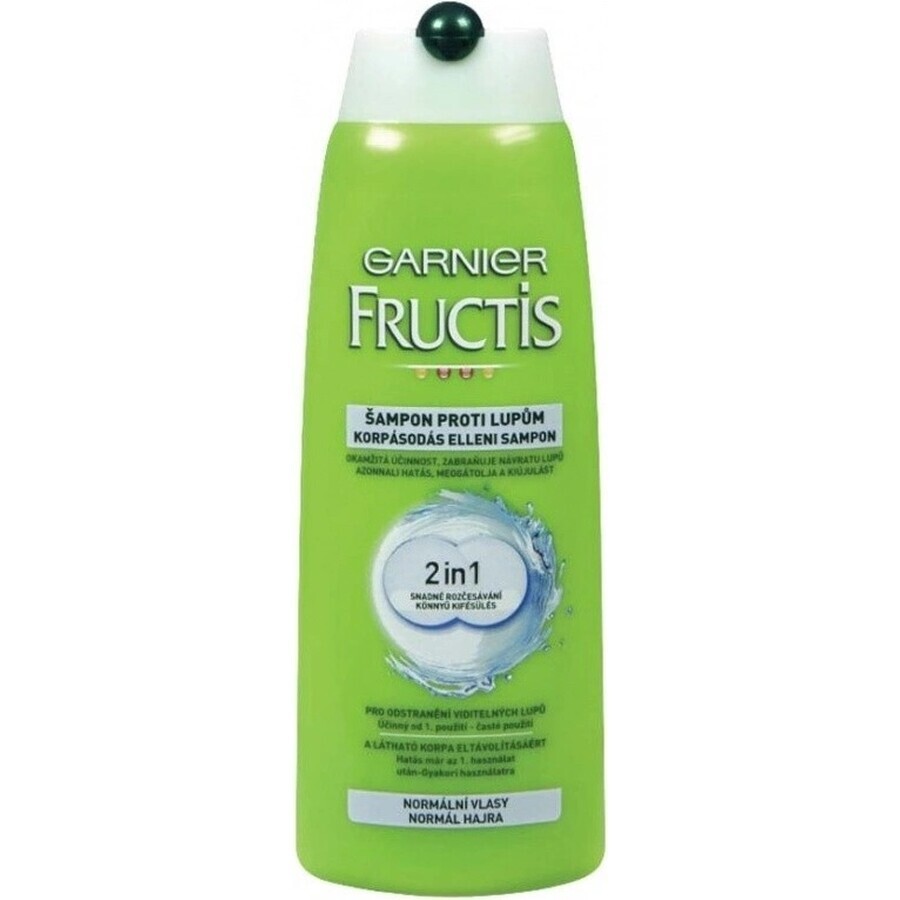 Garnier Fructis Antidandruff Șampon de curățare pentru toate tipurile de păr cu mătreață 1×250 ml, șampon