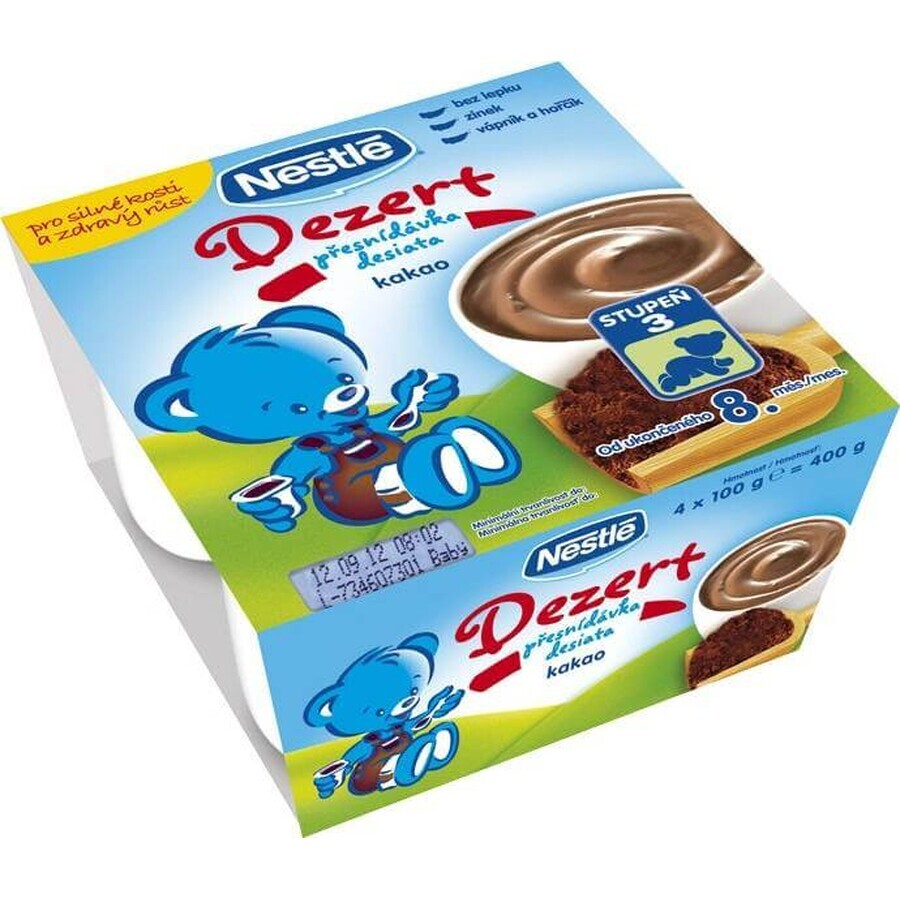 Nestlé YOGOLINO Cacao 4×100 g, dessert with milk