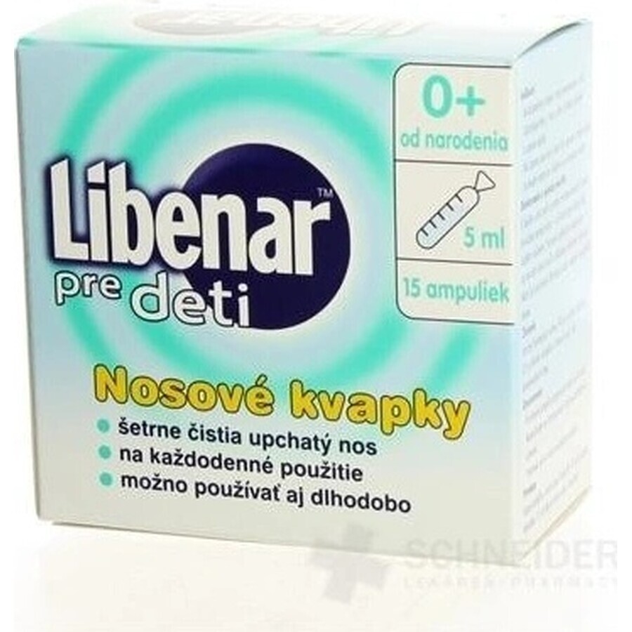 Libenar Soluție salină multifuncțională 15×5 ml, soluție izotonică