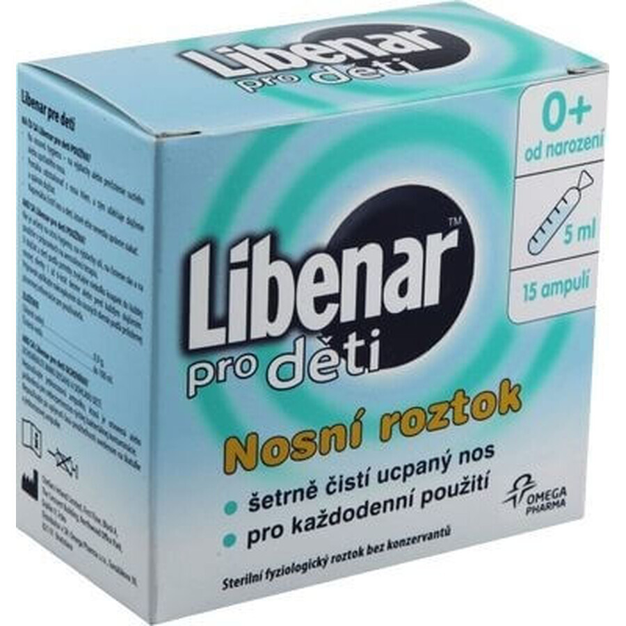 Libenar Soluție salină multifuncțională 15×5 ml, soluție izotonică