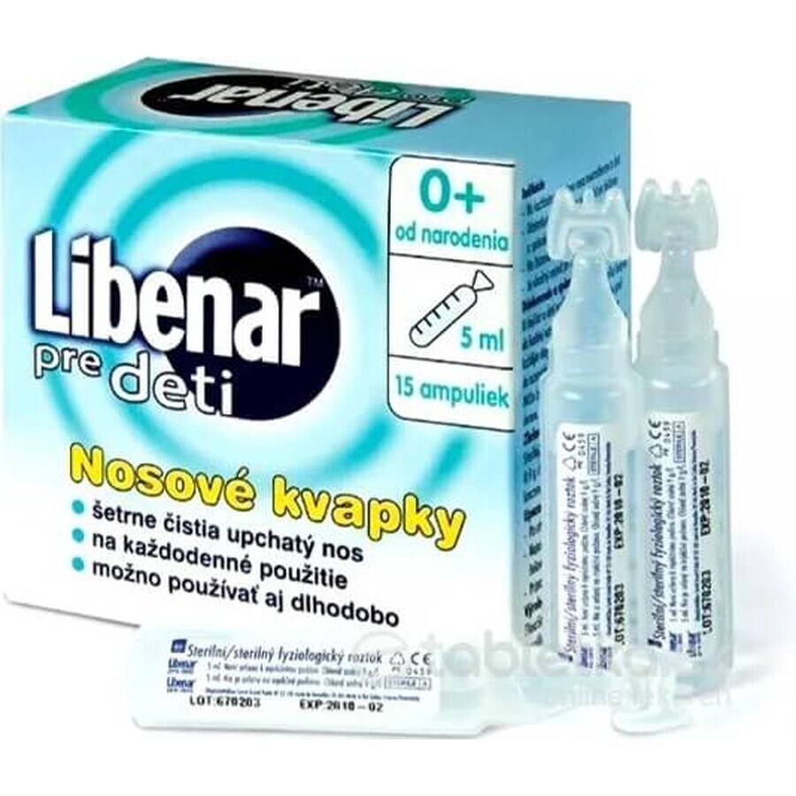 Libenar Soluție salină multifuncțională 15×5 ml, soluție izotonică