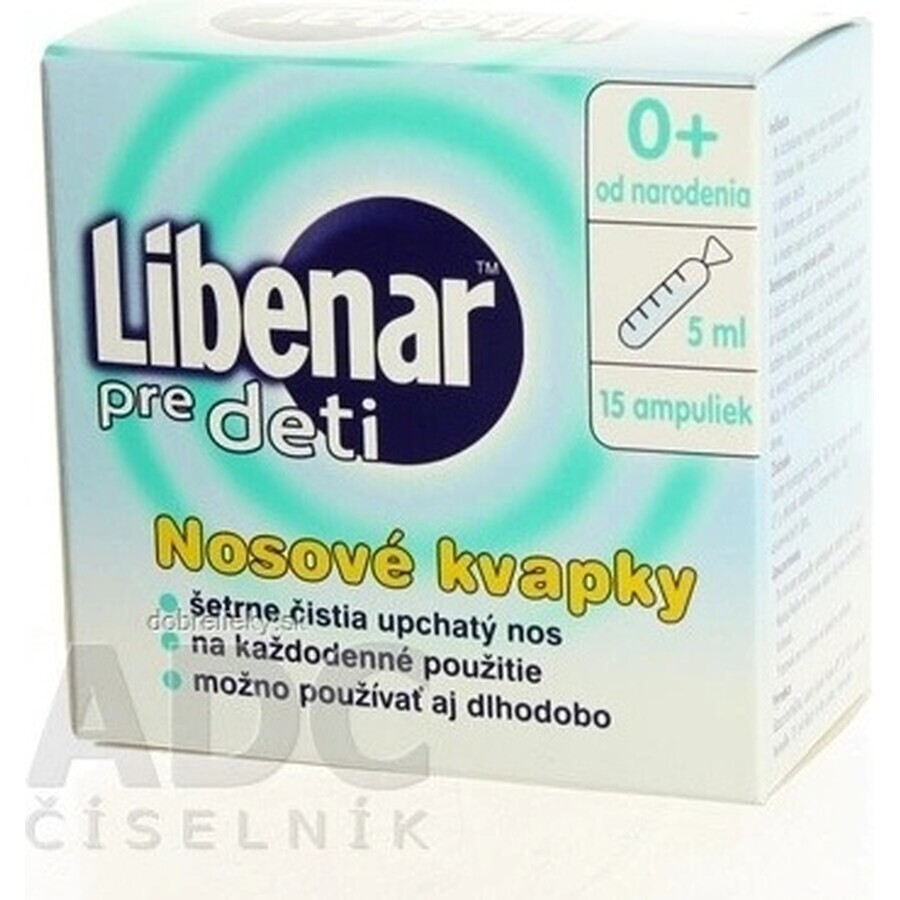 Libenar Soluție salină multifuncțională 15×5 ml, soluție izotonică