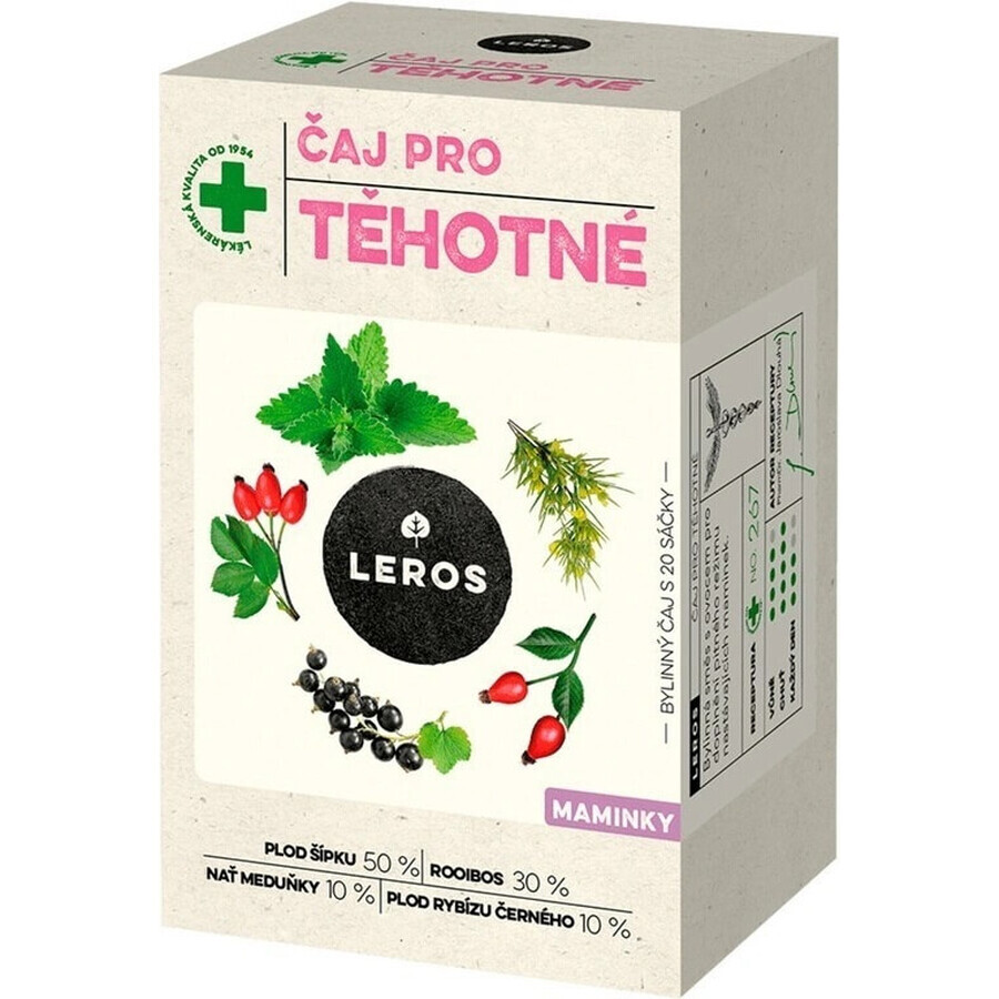 LEROS TEA FOR PREGNANT MOMS 20×2 g, ceai de plante pentru mamele însărcinate