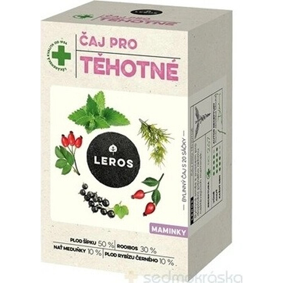 LEROS TEA FOR PREGNANT MOMS 20×2 g, ceai de plante pentru mamele însărcinate